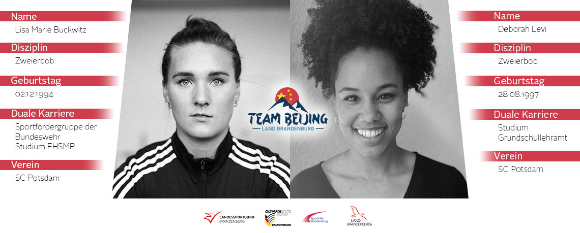 Lisa Marie Buckwitz und Deborah Levi bei den olympischen Winterspielen in Peking